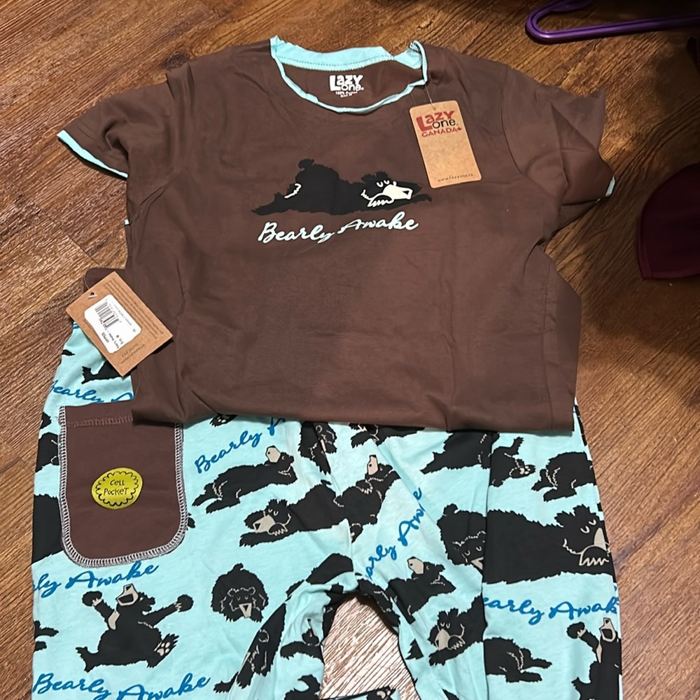 Lazy One PJs - Bearly Awake Size M